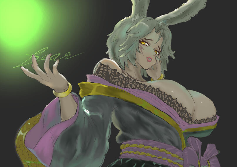 Tamano-no-Mae art study 1